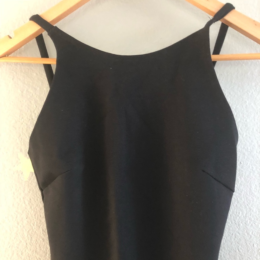 Lulu’s The Perfect Black Midi Dress Bodycon XS - Picture 4 of 4